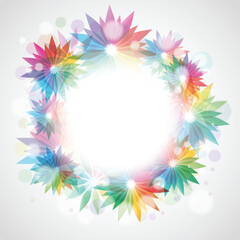 Obraz premium Decorative floral background with space for text