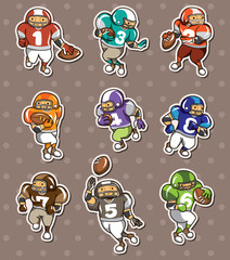 football player stickers © Designpics