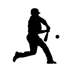Baseball Player Silhouette For Template Elements And Others