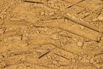 Pile of allspice powder as background, spice or seasoning as background. Close-up of Allspice powder in a wooden spoon. Pimento spice, Jamaican pepper and shavings