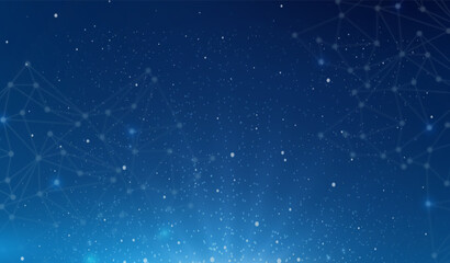 Naklejka premium Abstract Technology Network particle Background