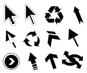 lots of arrows vector illustration