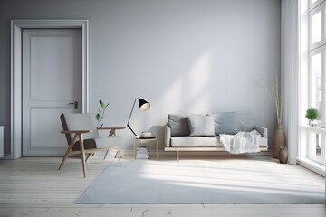 aesthetic living room. generative Ai