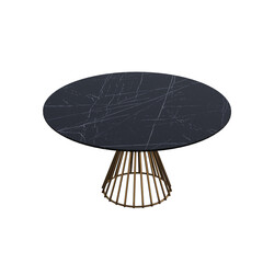 diner table isolated on transparent background, 3D illustration, cg render