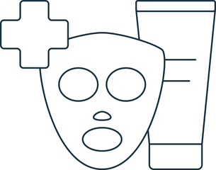 Esthetician icon. Monochrome simple sign from medical speialist collection. Esthetician icon for logo, templates, web design and infographics.