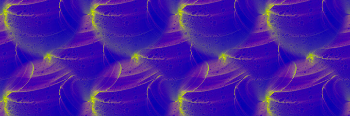 Multicolor Seamless Texture. Alcohol Ink Abstract Art. Colorful Seamless Pattern. Kaleidoscope Toy. Green Abstract Painted Texture. Vivid Stains Abstract.