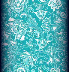 Illustration of seamless floral pattern.