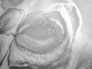 Alcohol Ink Backgrounds. Monochrome Marble Background Colour. Gray Alcohol Ink Background. Smoke Abstract Oil Paint. Marble Streaks. Ink Spreading Water. Mineral Vintage.