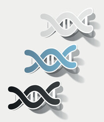 molecule in the form of a sticker