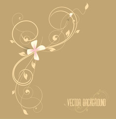 beautiful floral background with pink flowers