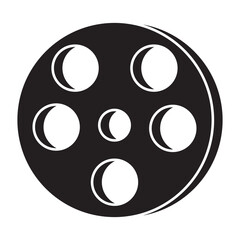 Video Camera Film Tape Reel vector