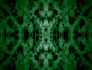 Dark Watercolor Geometric Background. Sage Ikat