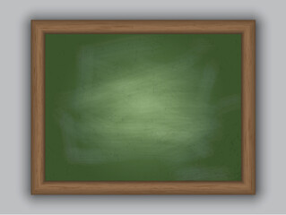 Fototapeta na wymiar Chalkboard background with a wooden frame