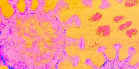 Bacteria Bacillus. Colorful Human Cells