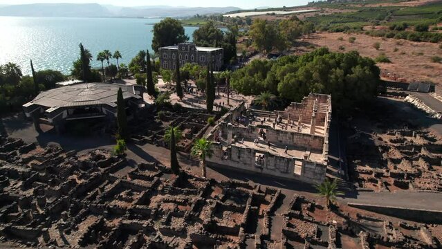 Ancient First Century Synagogue Capernaum Israel Middle East Holy Land