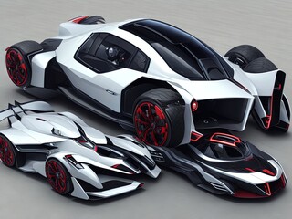 Car prototype Generated AI Image