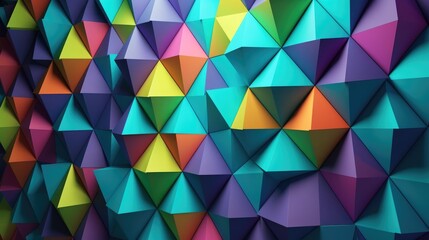 alternative geometric multi color painted wall concept. background, wallpaper, Generative AI