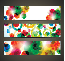 banner with abstract pattern
