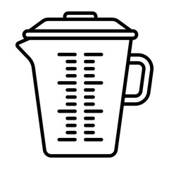 to measure the volume of liquid cooking vector icon design, Bakery and Baked Good symbol, Cuisine Maestro sign, food connoisseur stock illustration, measuring jar concept