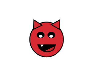 cute red devil icon svg download