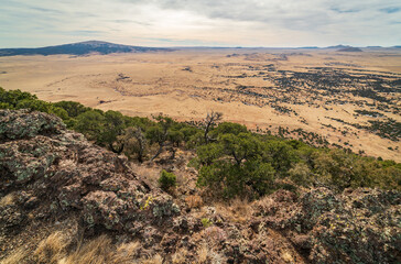 Overlook at Capulin Volcano National Monument in New Mexico