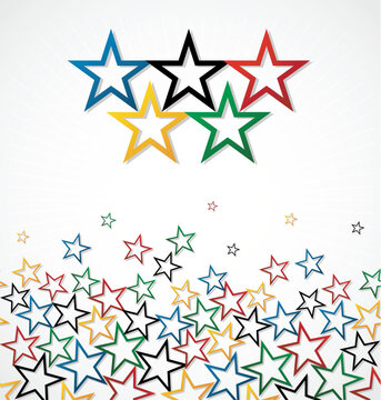 Olympics games stars background. Vector file layered for easy manipulation and customisation.
