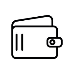 wallet sign symbol glyph vector icon