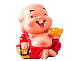 chinese lucky doll isolated
