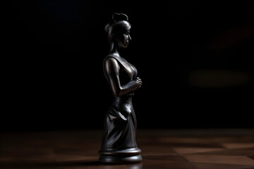 Chess Piece Queen  Feminism Concept Generative by AI