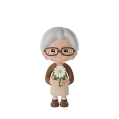 grandma 3d Illustration