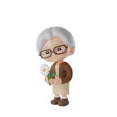 grandma 3d Illustration