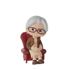 grandma 3d Illustration