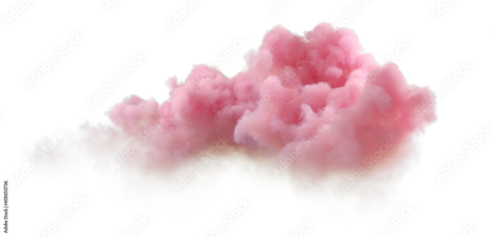 Fototapete 3d render twilight sunset vibes clouds isolate on transparent backgrounds png