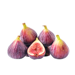 Fototapeta premium figs isolated on white created with Generative AI