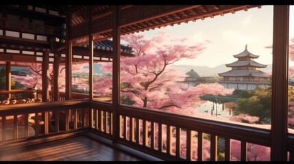 Fototapeta premium Beautiful Japan Style View