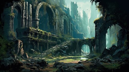Game Art Old Mystic Ruins 