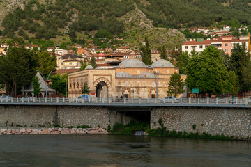 Obraz premium Amasya, Turkey - May 20 2023: View from touristic city Amasya