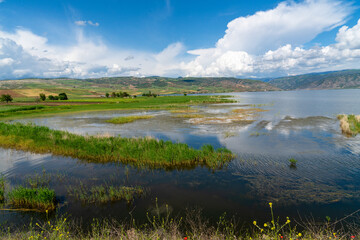 The Red River (Kizilirmak in Turkish) once known as the Halys around the city of Cankiri and Corum, Turkey