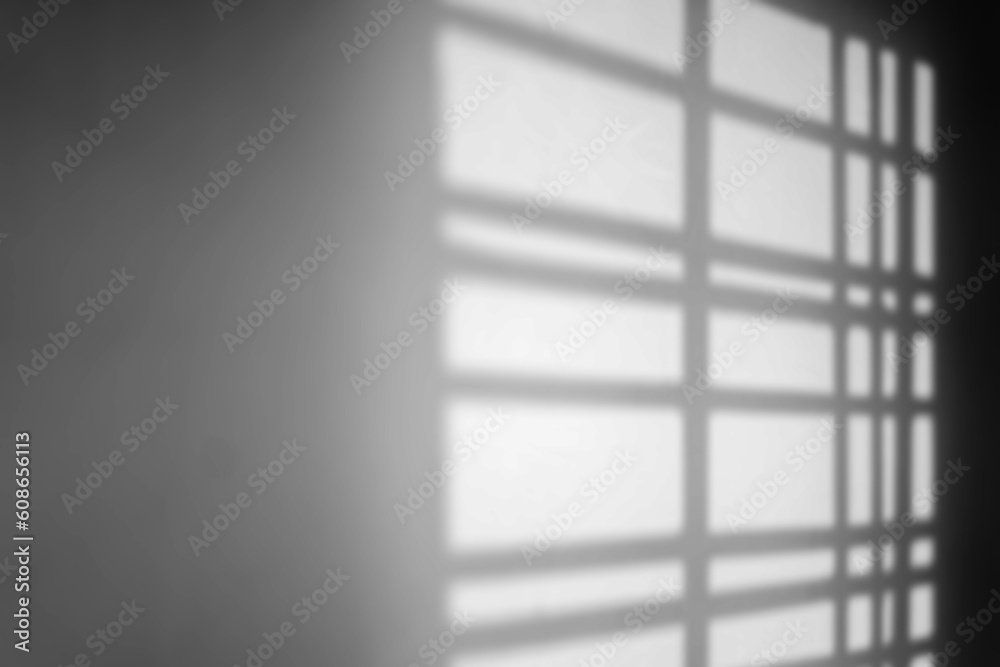 Poster room with window shadow overlay