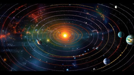 Obraz premium The branch of astronomy that applies the principles of physics to understand the properties and behavior of celestial objects ,Astrophysics , Generative AI
