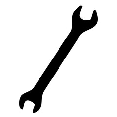 black silhouette spanner