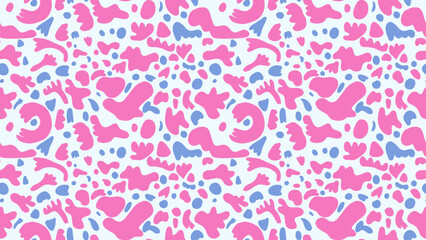 abstract background seamless pattern liquid pink and lite blue