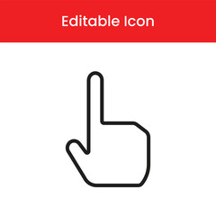 Hand cursor  icon, Hand cursor outline icon, Hand cursor vector icon