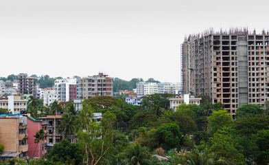 Natural beauty and building 