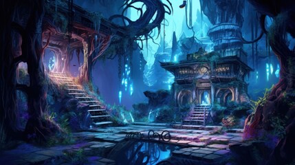 Game Art Mysterious places