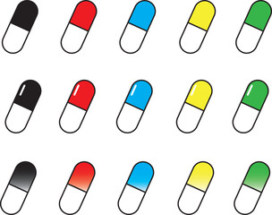 カプセル　薬　アイコン