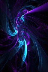 Obraz premium Abstract pattern in purple and blue background, created using generative ai technology