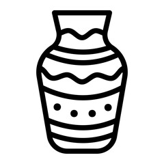 amphora line icon