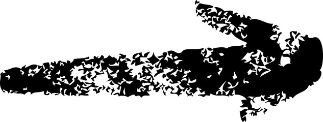 Arrow grunge. Hand drawn