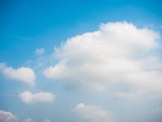 cloudy blue sky in sunny day.